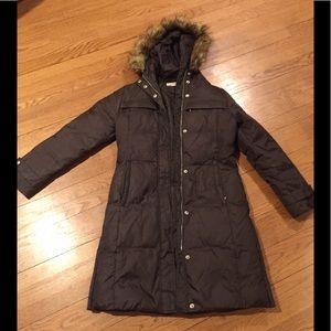 Woman’s long down coat